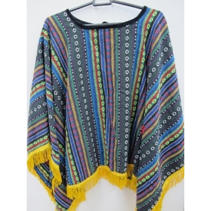 Mexican Poncho Blue - Mens Mexican Costumes